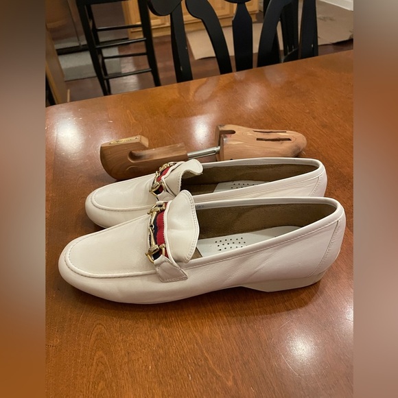 Maus and Hoffman White Italian Horsebit Loafers 8.5 with trees main image 12